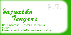 hajnalka tengeri business card